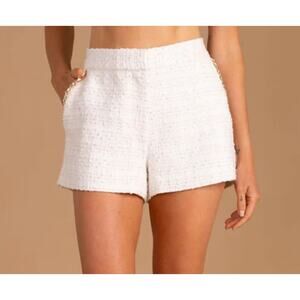 S'edge Sutton Short Expedition, Cream Tweed w/ Gold Chain Accents, XL, 215$